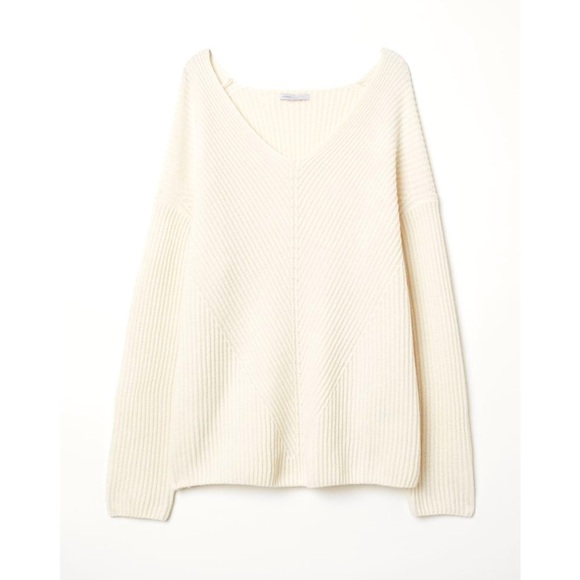 H&M 100% CASHMERE RIBBED LONG SLEEVE SWEATER SMALL - Picture 1 of 6